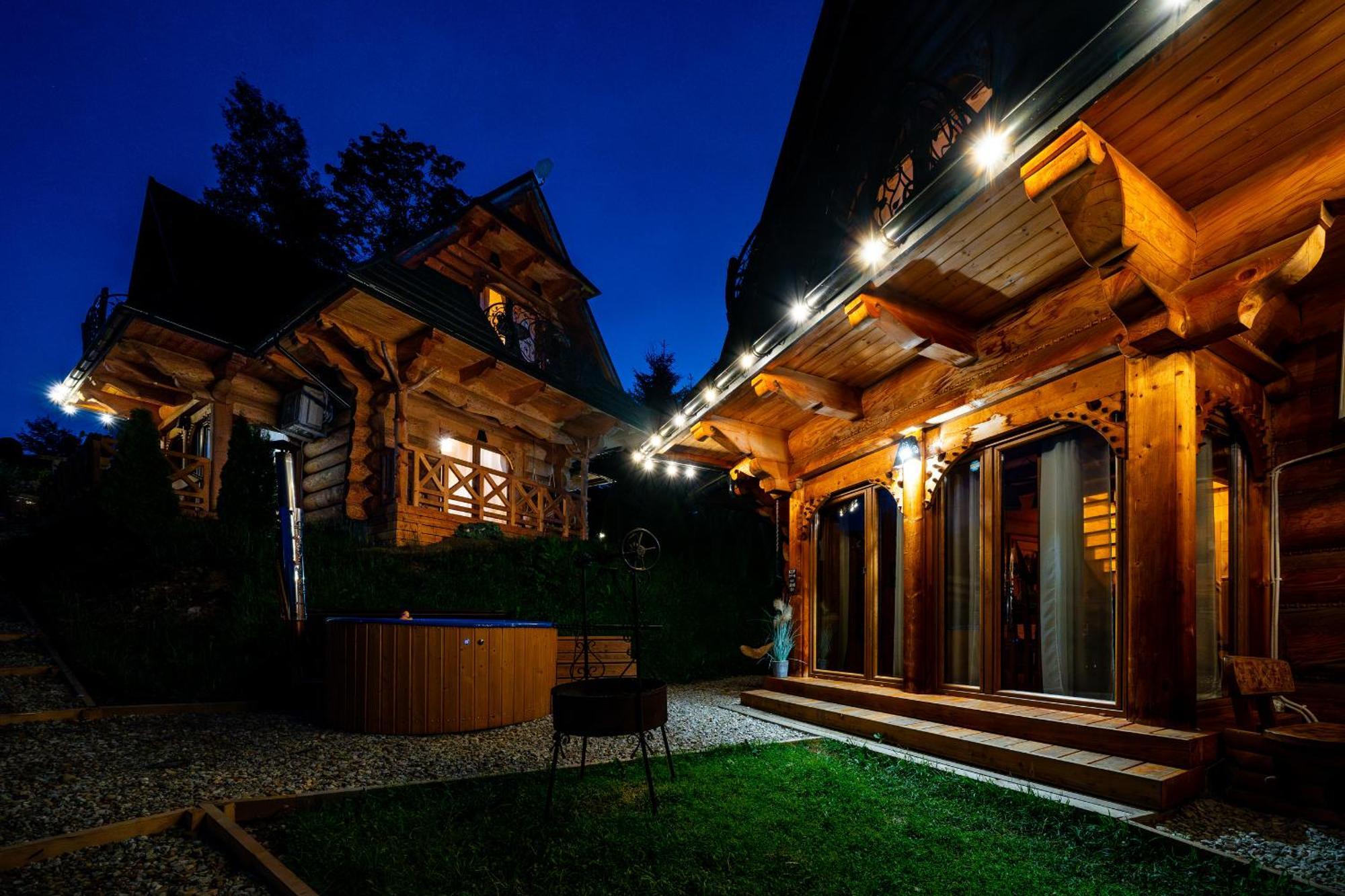 Goralska Chatka 3 Highland Cottage - Jacuzzi, Sauna, Split Ac, Private Parking, Mountains View زاكوباني المظهر الخارجي الصورة