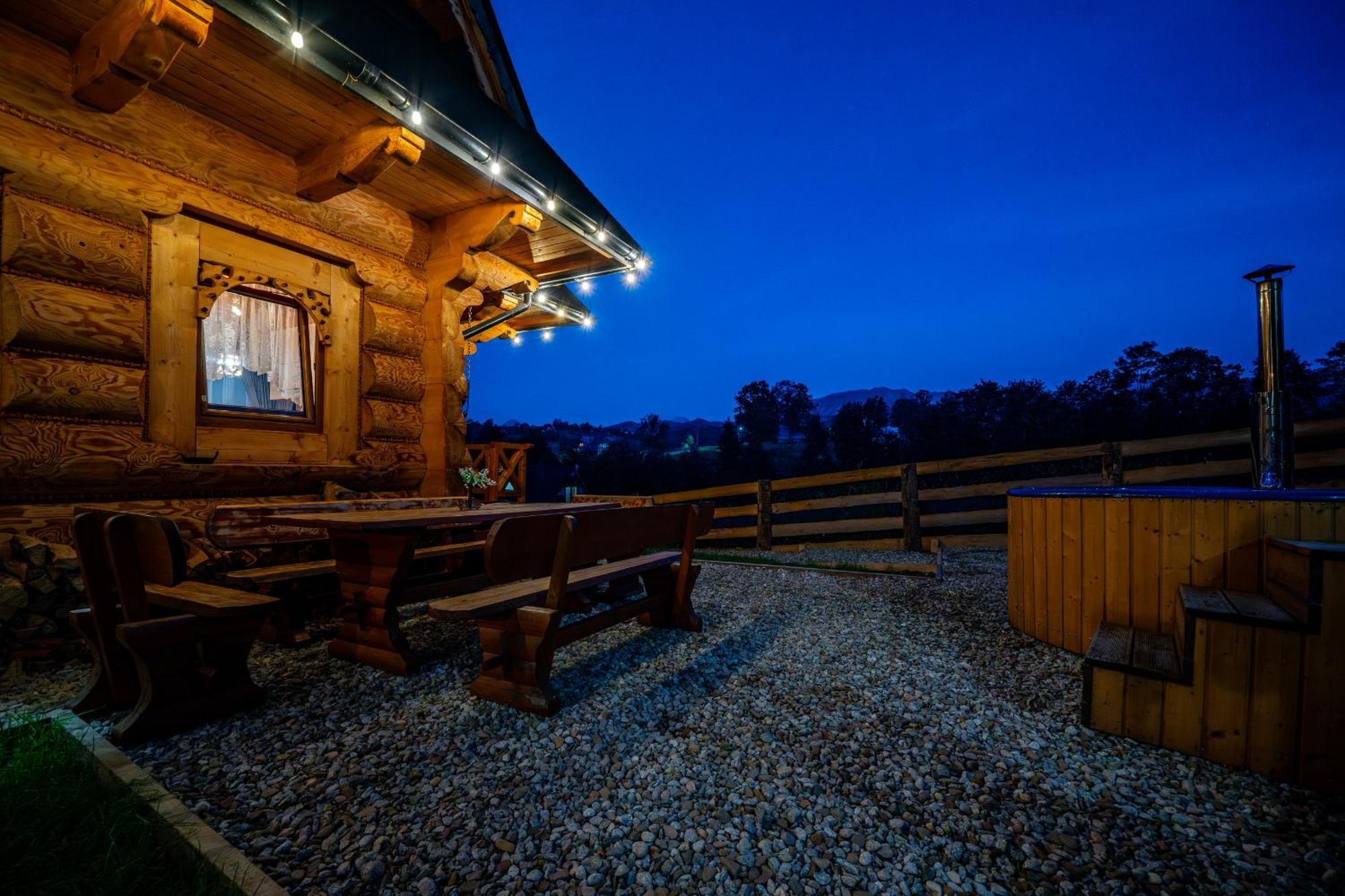 Goralska Chatka 3 Highland Cottage - Jacuzzi, Sauna, Split Ac, Private Parking, Mountains View زاكوباني المظهر الخارجي الصورة