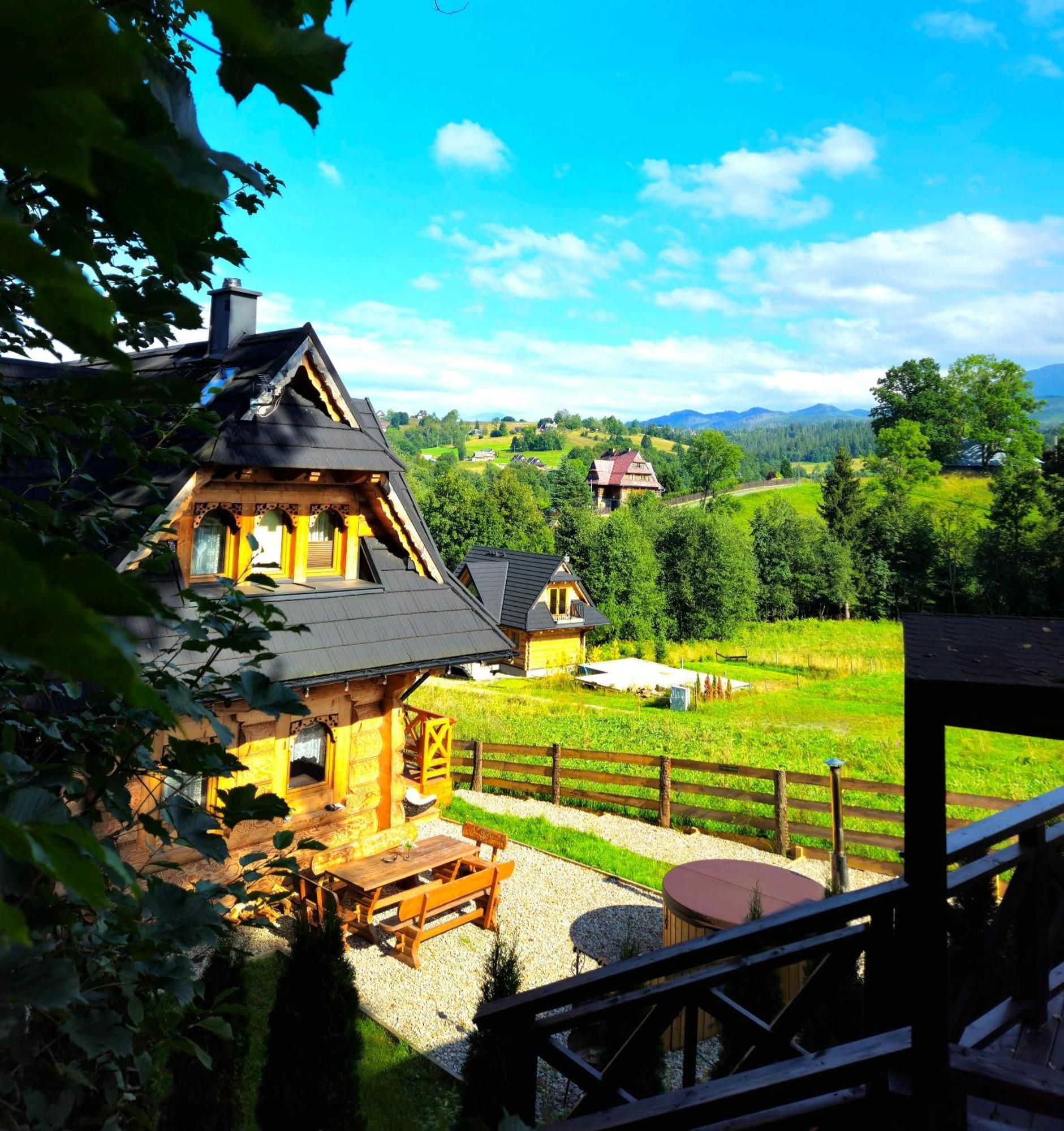 Goralska Chatka 3 Highland Cottage - Jacuzzi, Sauna, Split Ac, Private Parking, Mountains View زاكوباني المظهر الخارجي الصورة