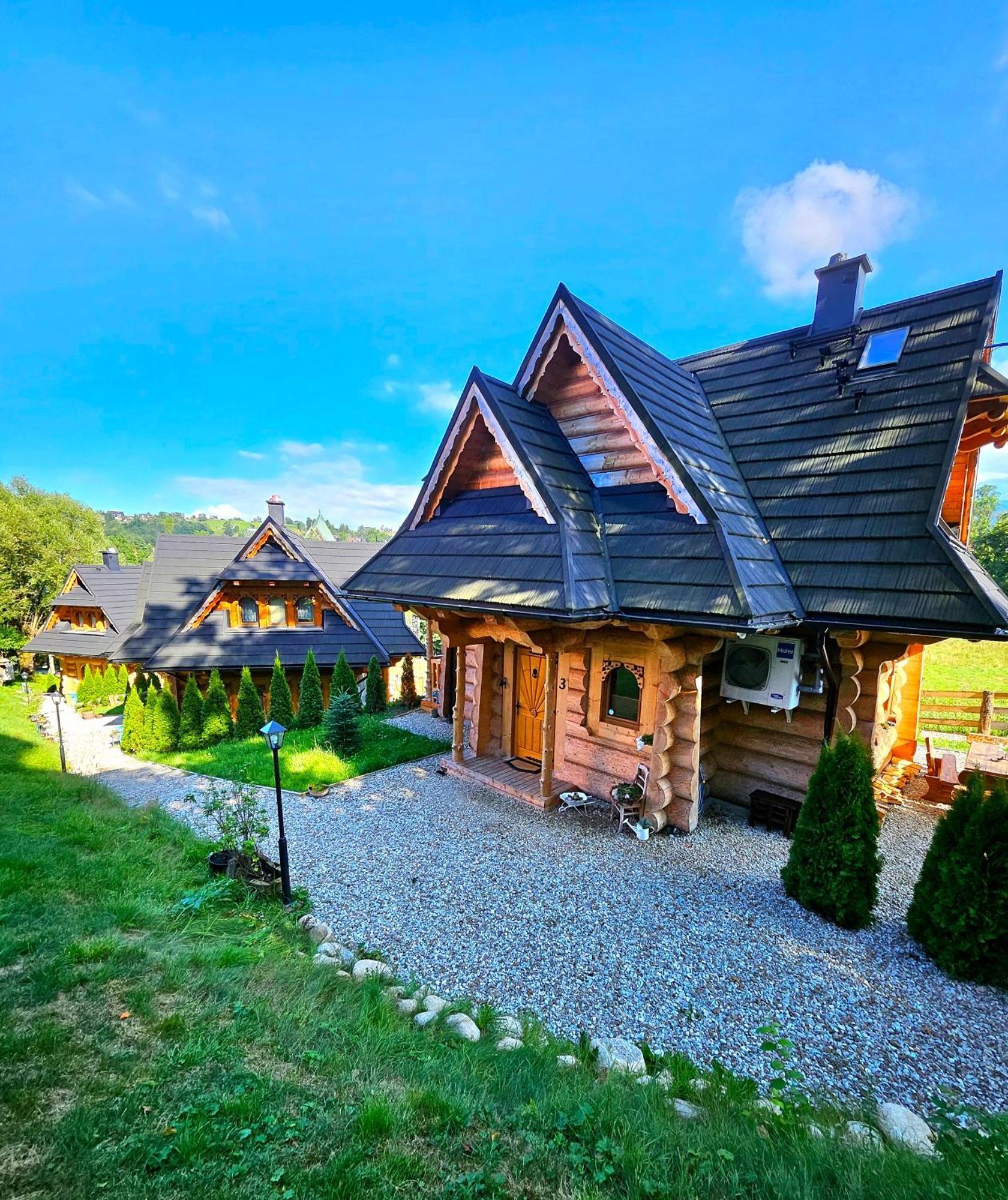 Goralska Chatka 3 Highland Cottage - Jacuzzi, Sauna, Split Ac, Private Parking, Mountains View زاكوباني المظهر الخارجي الصورة