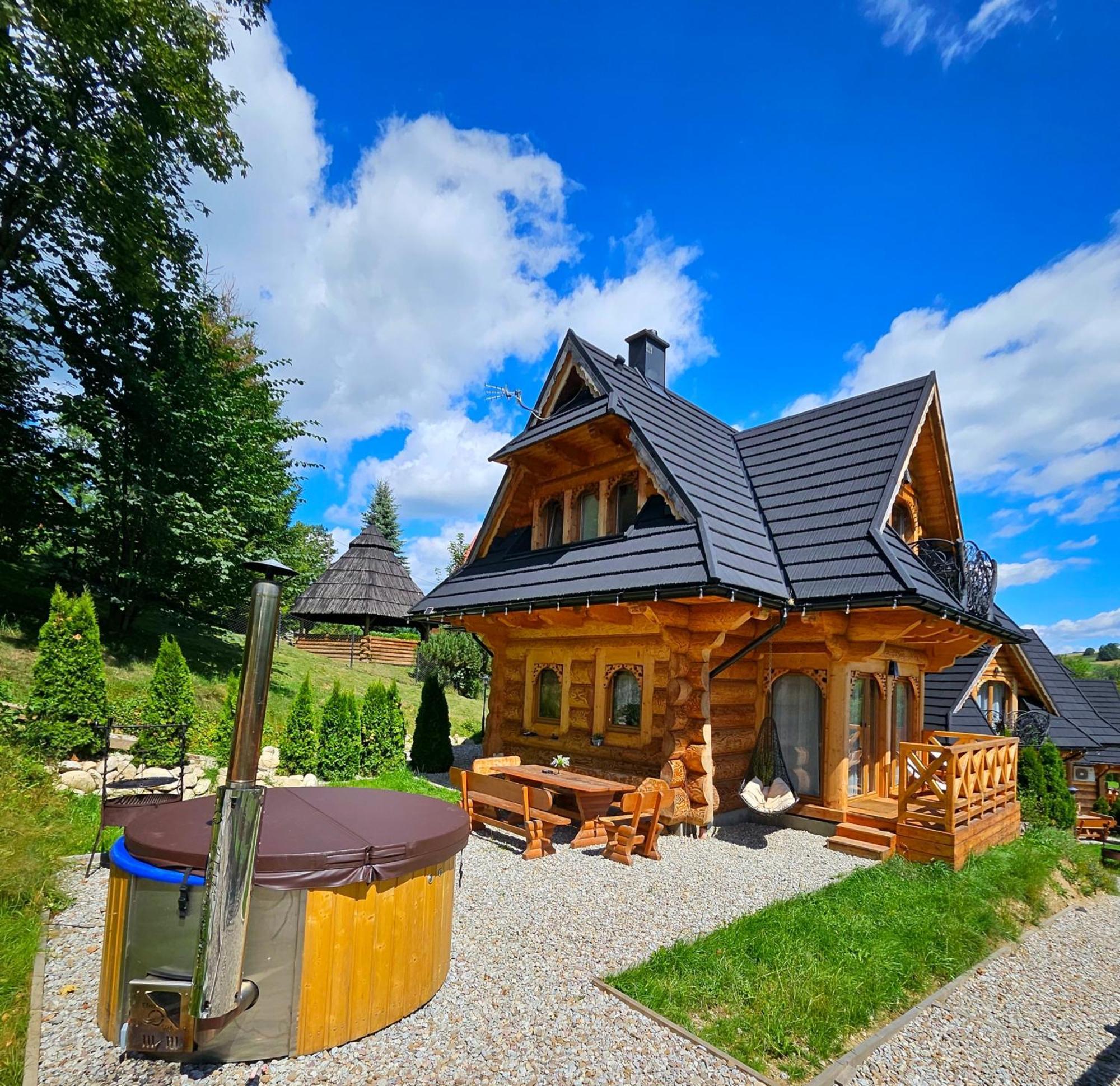 Goralska Chatka 3 Highland Cottage - Jacuzzi, Sauna, Split Ac, Private Parking, Mountains View زاكوباني المظهر الخارجي الصورة