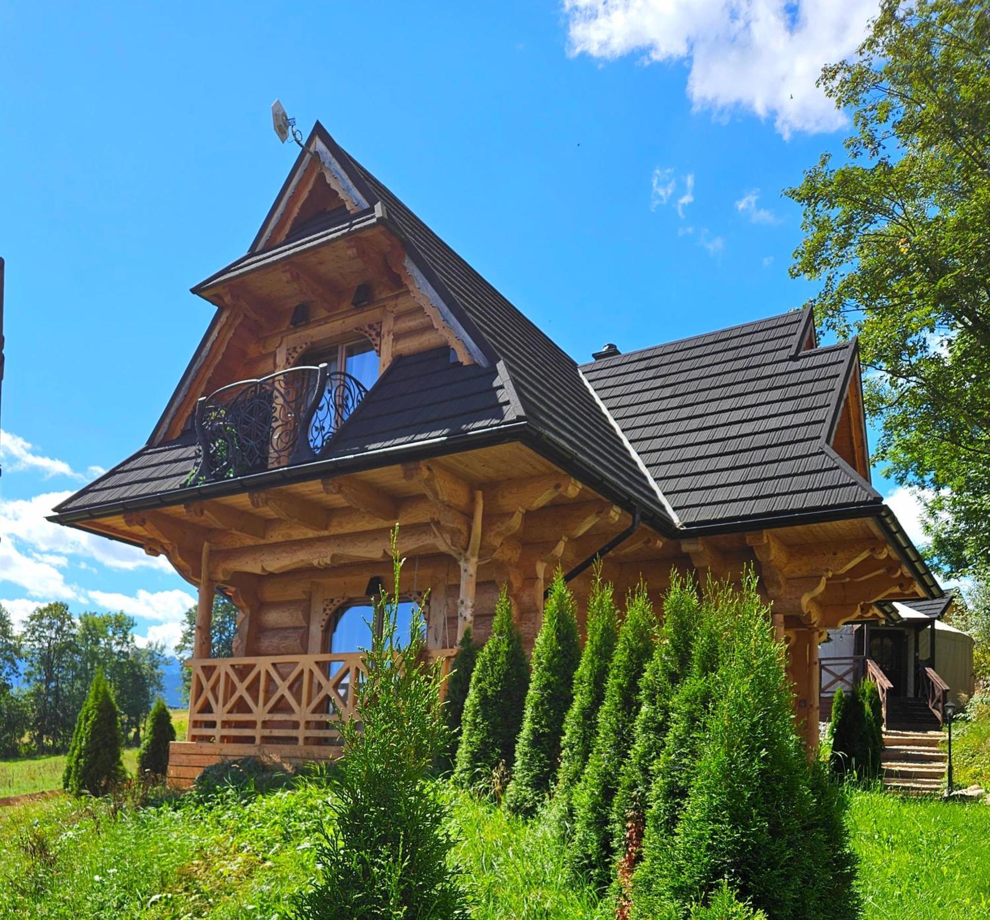 Goralska Chatka 3 Highland Cottage - Jacuzzi, Sauna, Split Ac, Private Parking, Mountains View زاكوباني المظهر الخارجي الصورة